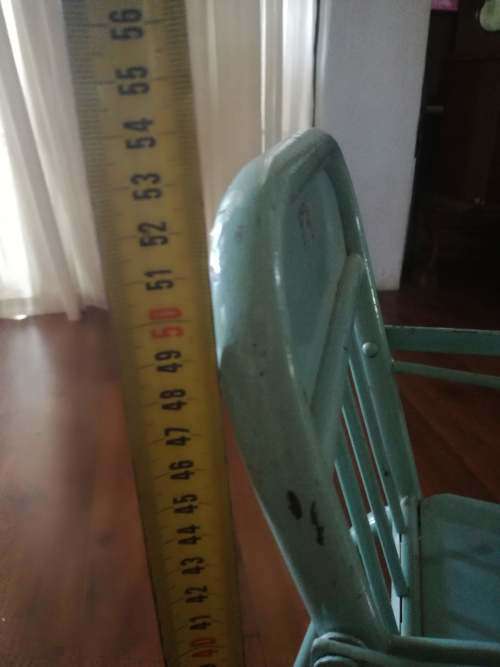 Vintage metal doll high chair