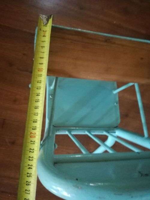 Vintage metal doll high chair
