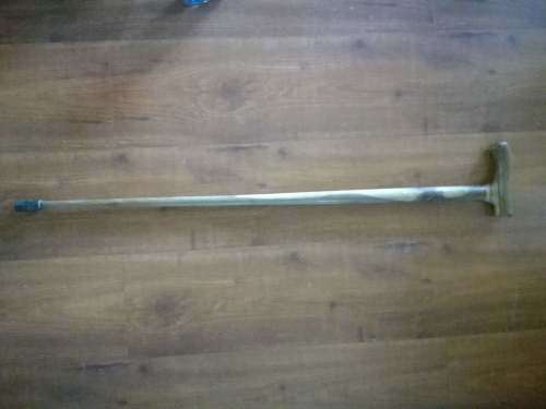 Walking stick solid heavy wood