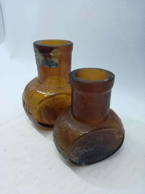 Vintage Bovril bottles