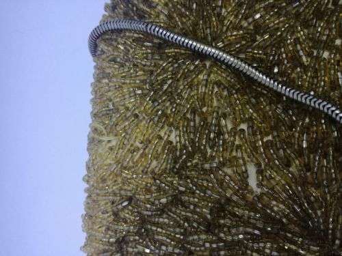 Beautiful Vintage Gold Beaded Evening Bag