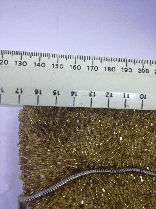 Beautiful Vintage Gold Beaded Evening Bag
