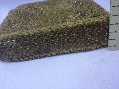 Beautiful Vintage Gold Beaded Evening Bag