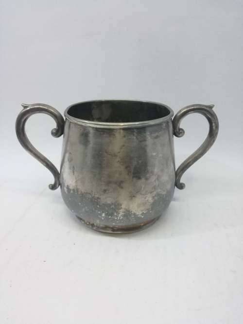 Angora plate sugar pot