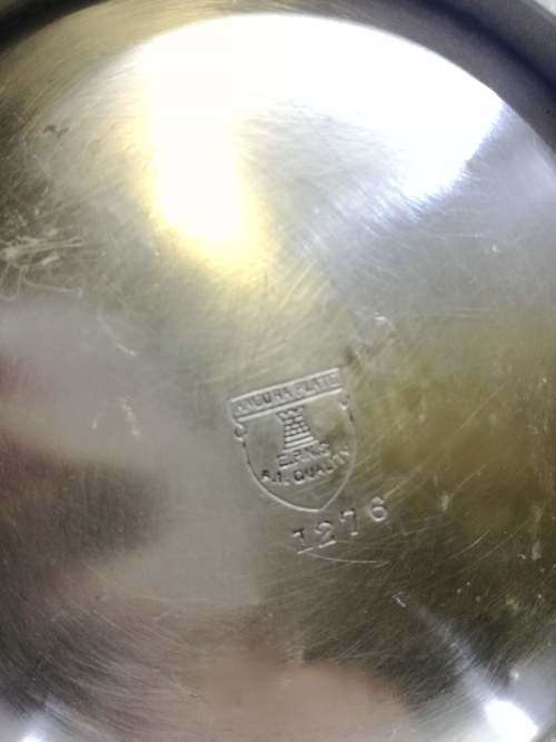 Angora plate sugar pot