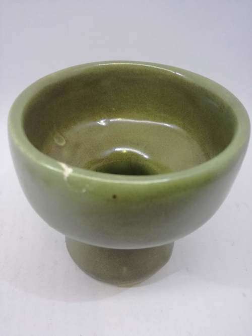 Small green vintage vase