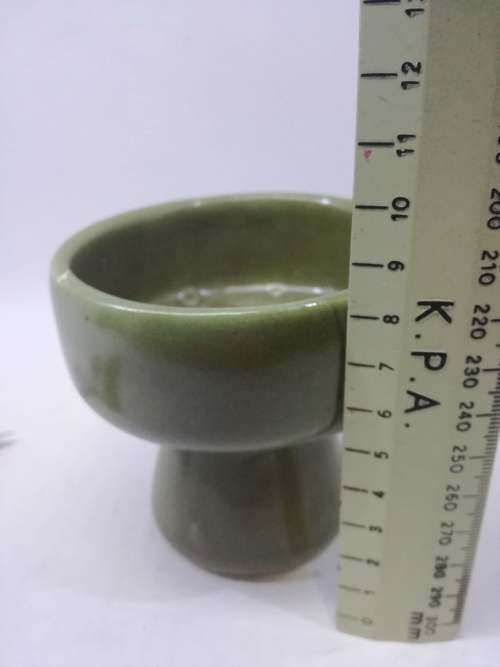 Small green vintage vase