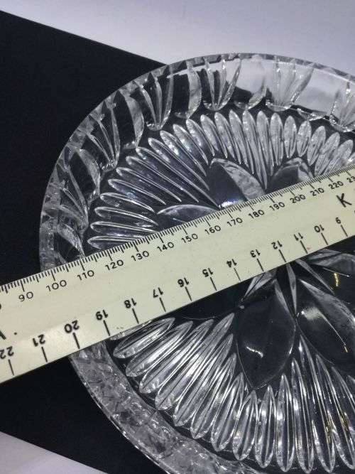 Stunning heavy glass bowl