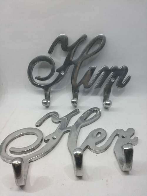 His/Hers aluminium hooks