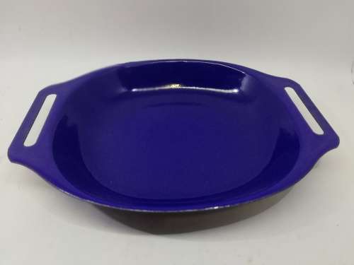Pretty blue enamel plates