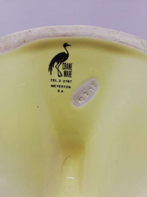 Crane ware vintage yellow hand towel ring and toothbrush holder!
