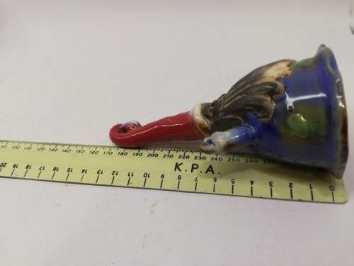 VINTAGE  Ceramic Santa Bell Figurine, Cone Shape