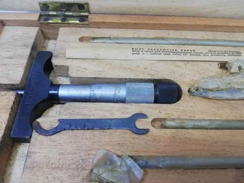Vintage  `SHARDLOW` COMBINATION DEPTH MICROMETER SET + CASE