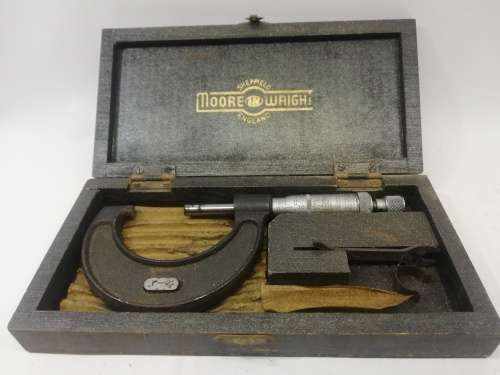 Vintage `Moore & Wright 1-2 Micrometer - Made In England
