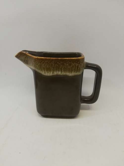 Vintage brown milk jug