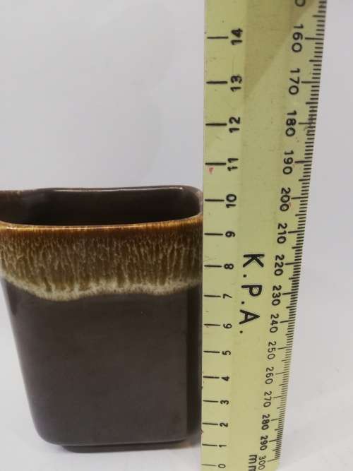 Vintage brown milk jug