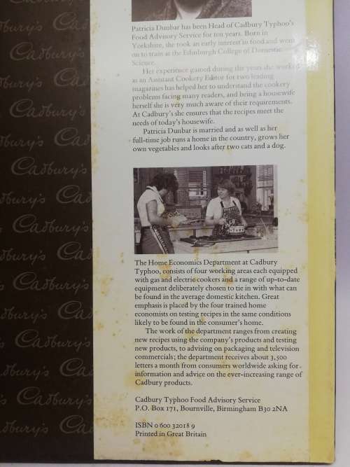 Cadbury`s Chocolate Cookbook. Vintage Cookery Book. 1970`s.