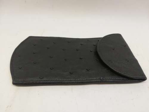 Ostrich leather glasses case