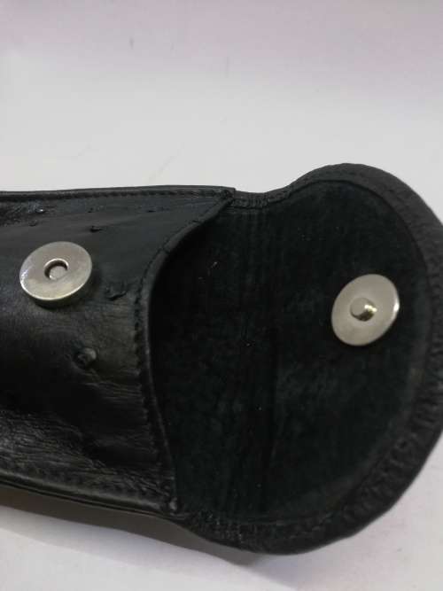 Ostrich leather glasses case