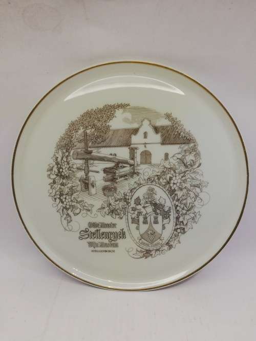 Huguenot Fine China Stellenryck Wijn Musuem Stellenbosch Plate