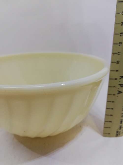 Milk glass Fire King mixing bowl