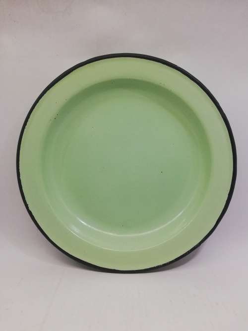 Enamel plates Green heavy enamel