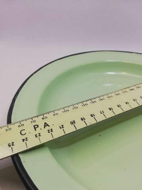 Enamel plates Green heavy enamel
