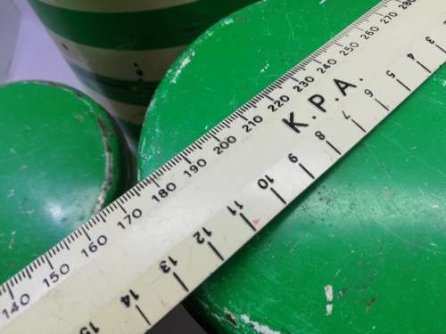 Green and white stripe Set Goodhope ware tins! LOOK! What a find!
