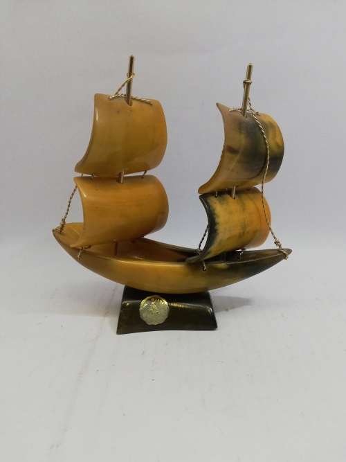 Real Horn boat ornament