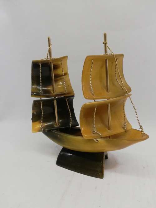 Real Horn boat ornament