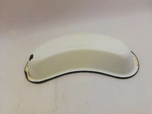 White enamel kidney bowl