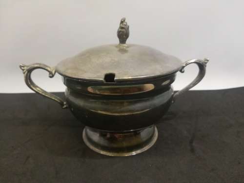 Silver plated sugar pot