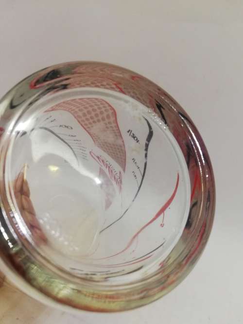 Curling cuisine France measuring glass vintage
