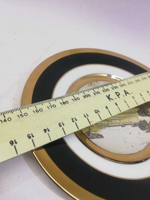 24kt Gold Trim Made in Japan Chokin Plate