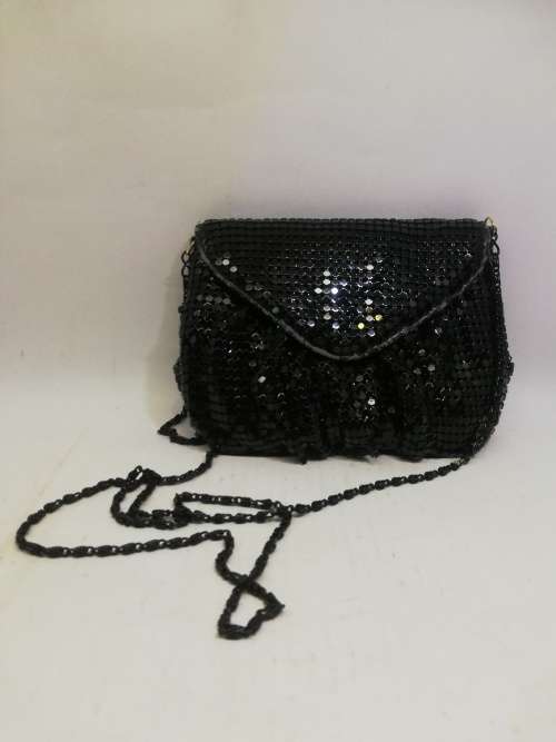 Vintage shimmering metal evening bag