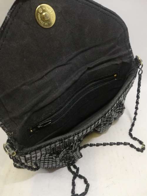 Vintage shimmering metal evening bag