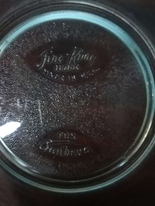 Vintage  Fire King ware Large Sunbeam mixing bowl
