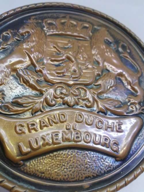 VINTAGE COPPER GRAND DUCHE DE LUXEMBOURG WALL PLAQUE
