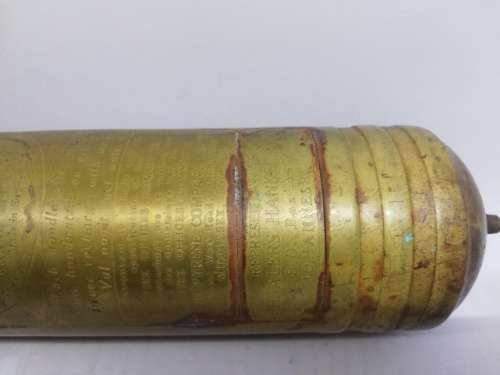 Vintage Brass Fire Extinguisher