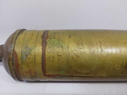 Vintage Brass Fire Extinguisher