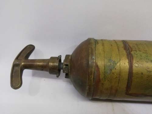 Vintage Brass Fire Extinguisher