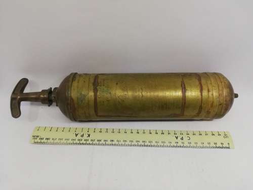 Vintage Brass Fire Extinguisher