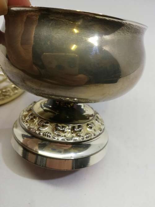 Silver plated vintage posy vase