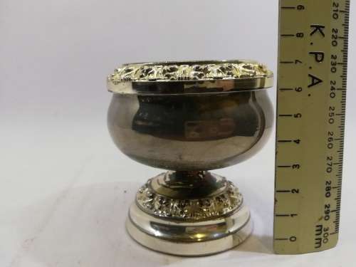 Silver plated vintage posy vase