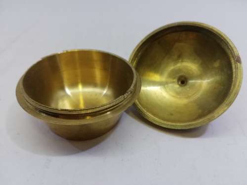 Vintage screw top pill box