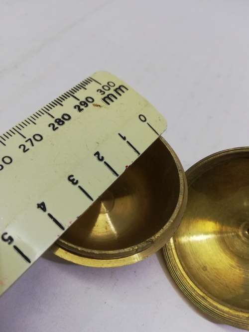 Vintage screw top pill box