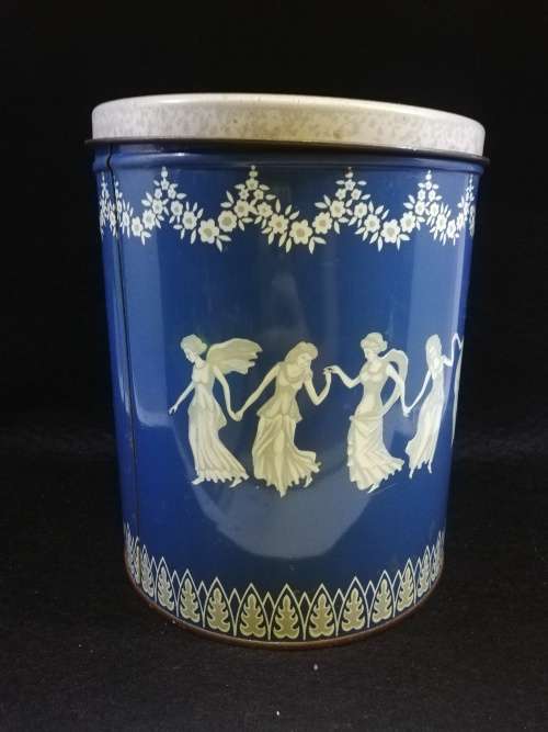 Gorgeous blue coffee tin