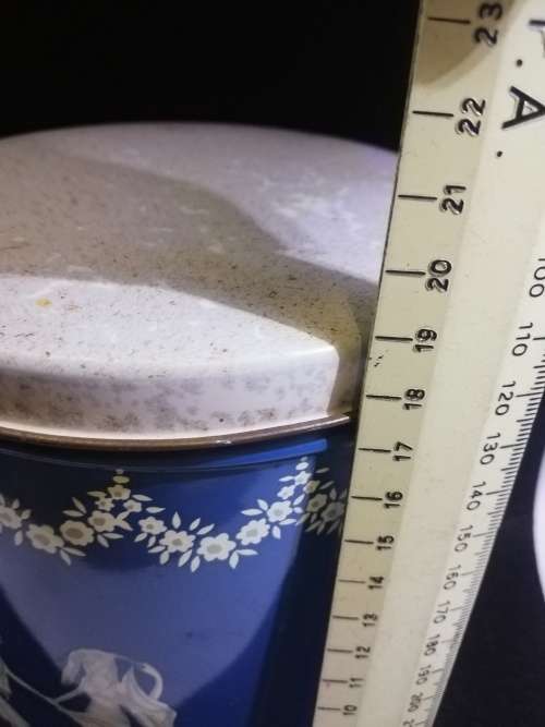 Gorgeous blue coffee tin