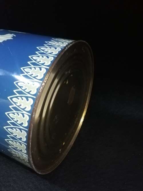 Gorgeous blue coffee tin