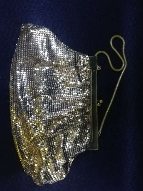 Gold mesh purse - Vintage 1950`s